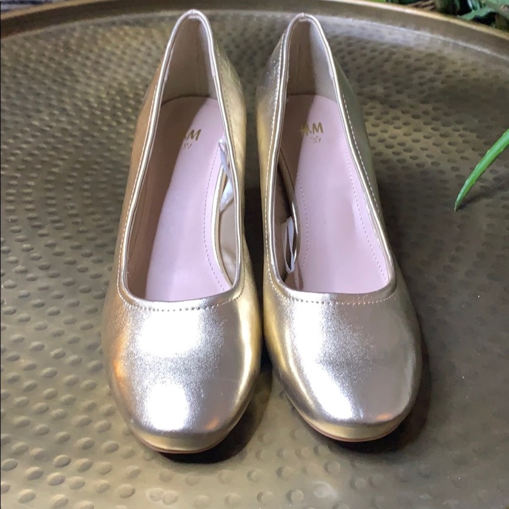 Metallic Gold H&M shoes